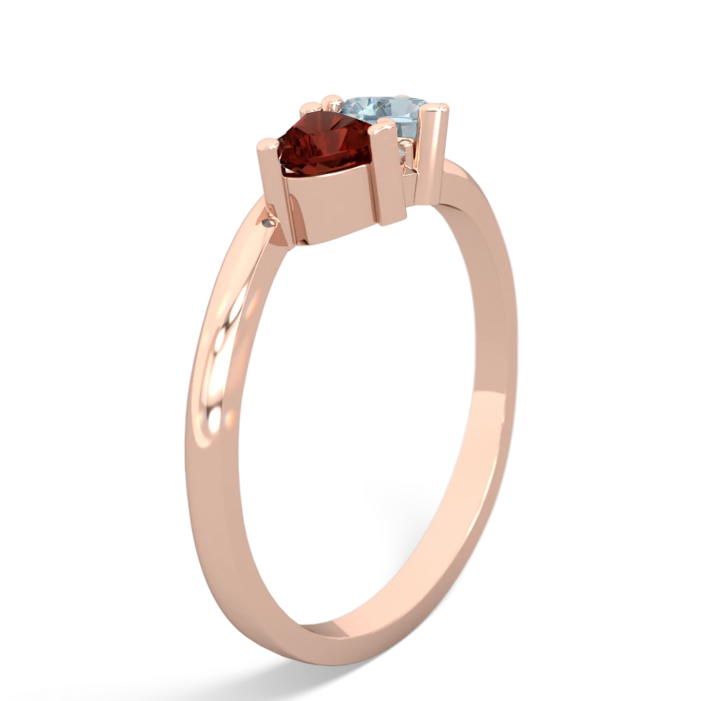 Garnet Sweethearts 14K Rose Gold ring R5260