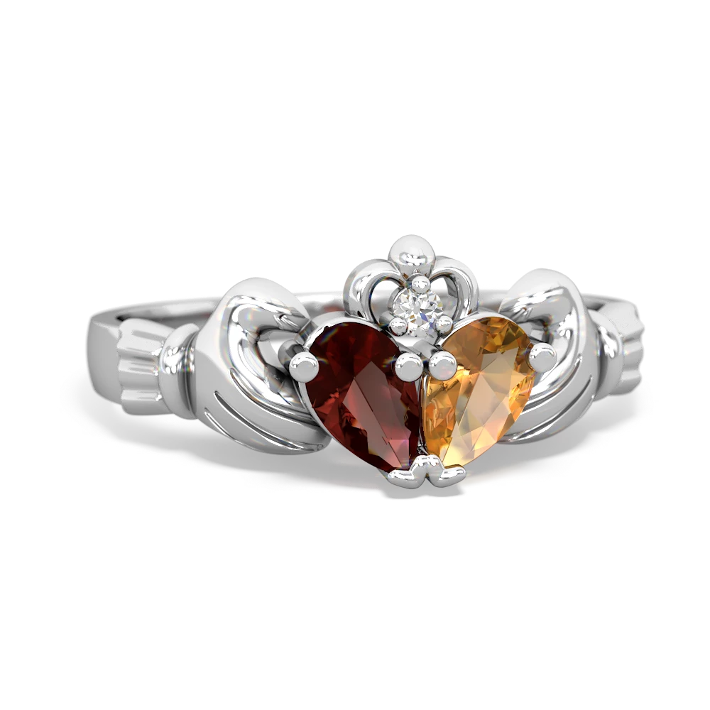 Garnet clearance claddagh ring