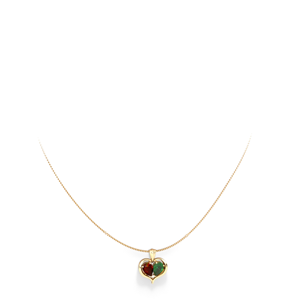 Garnet and emerald deals necklace