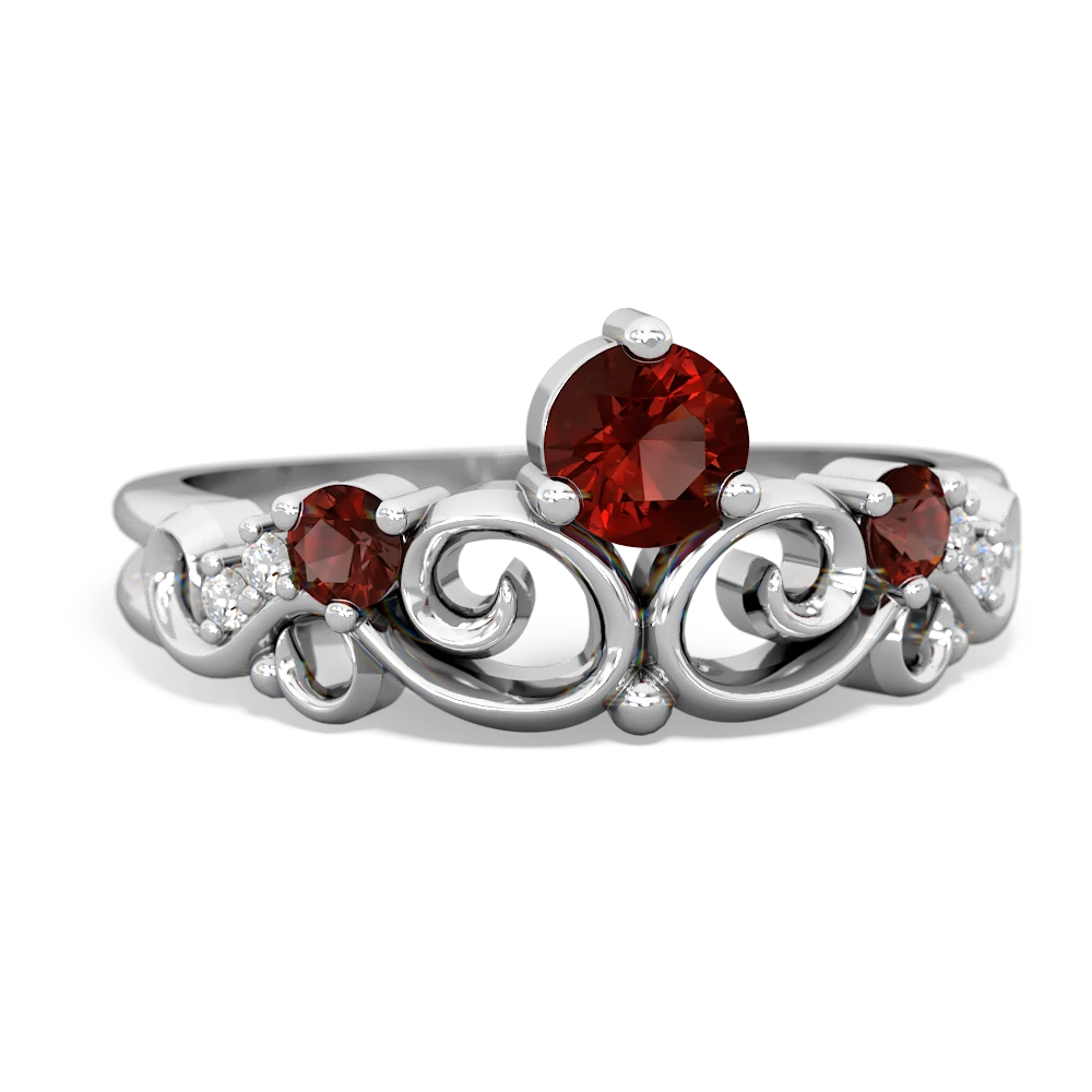 Ruby Crown Keepsake 14K White Gold ring R5740