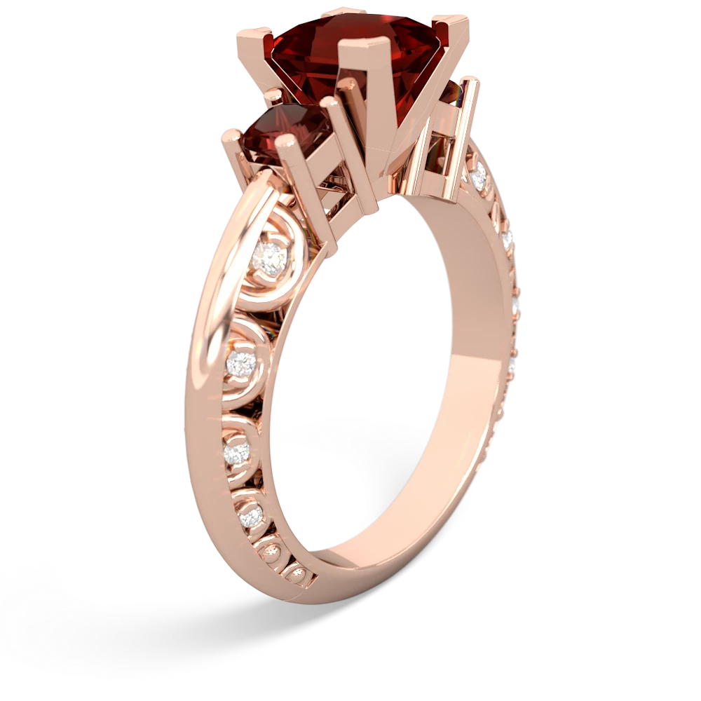 Onyx Eternal Embrace Engagement 14K Rose Gold ring C2001