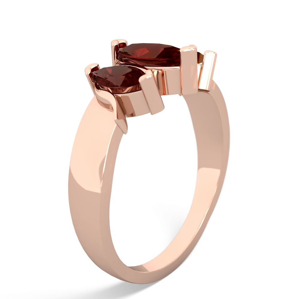 Emerald Three Peeks 14K Rose Gold ring R2433