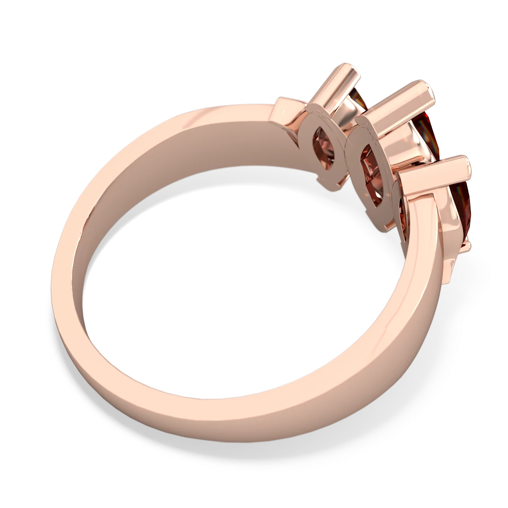 Onyx Three Peeks 14K Rose Gold ring R2433