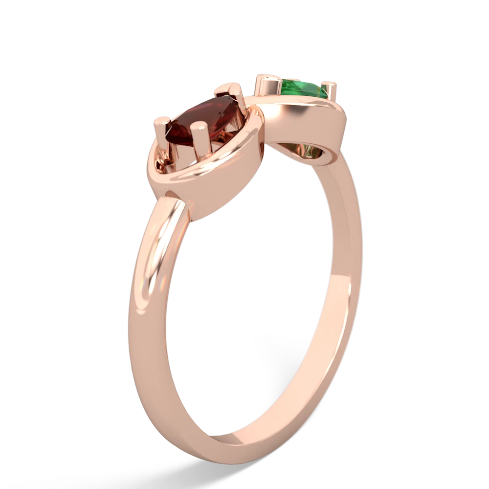 Garnet Infinity 14K Rose Gold ring R5050