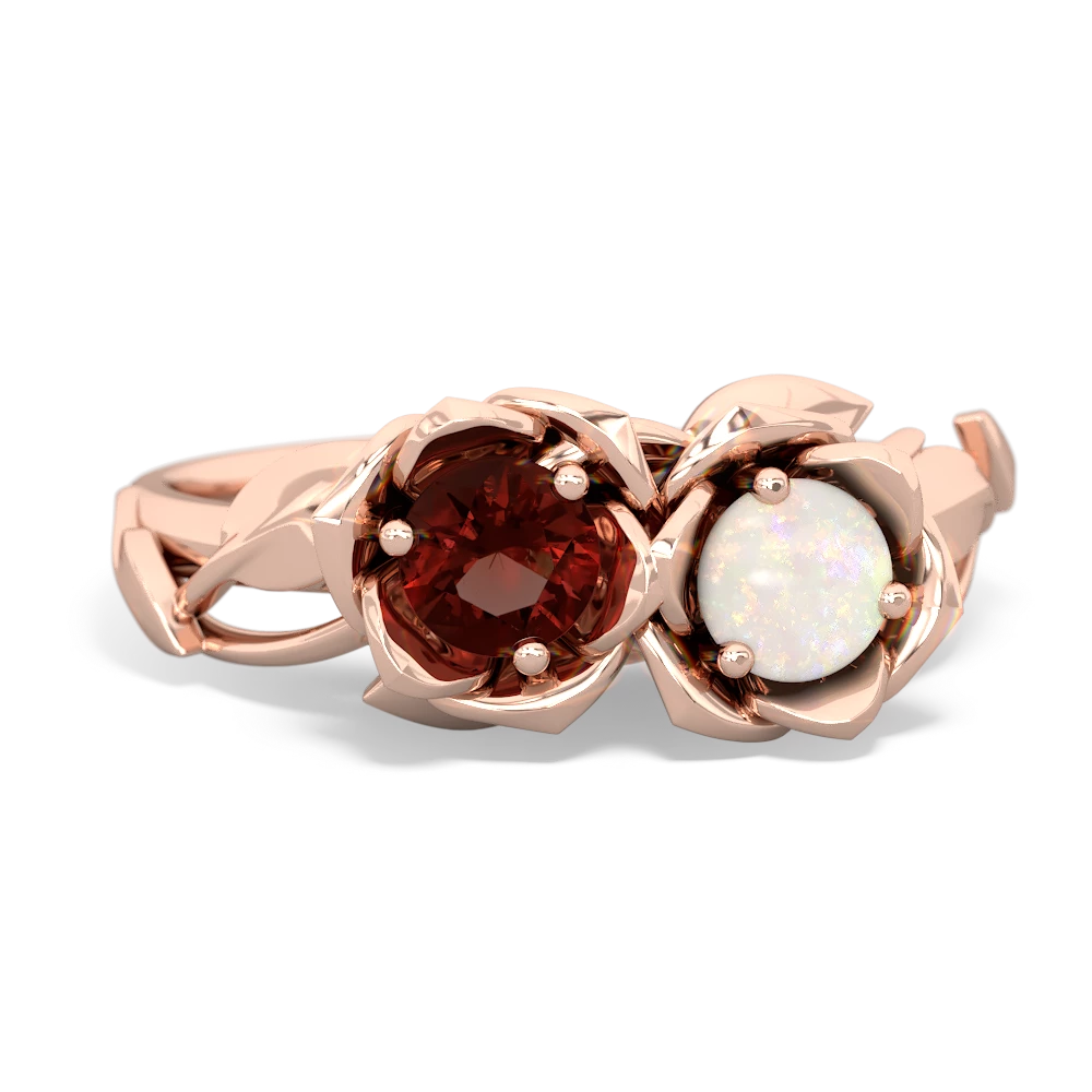 Garnet Rose Garden 14K Rose Gold ring R5510