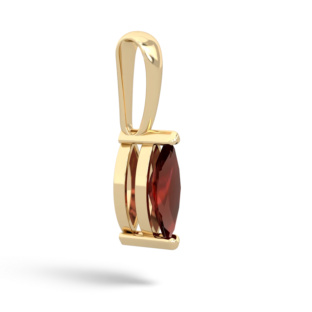 Garnet 8X4 Marquise 14K Yellow Gold pendant P1701