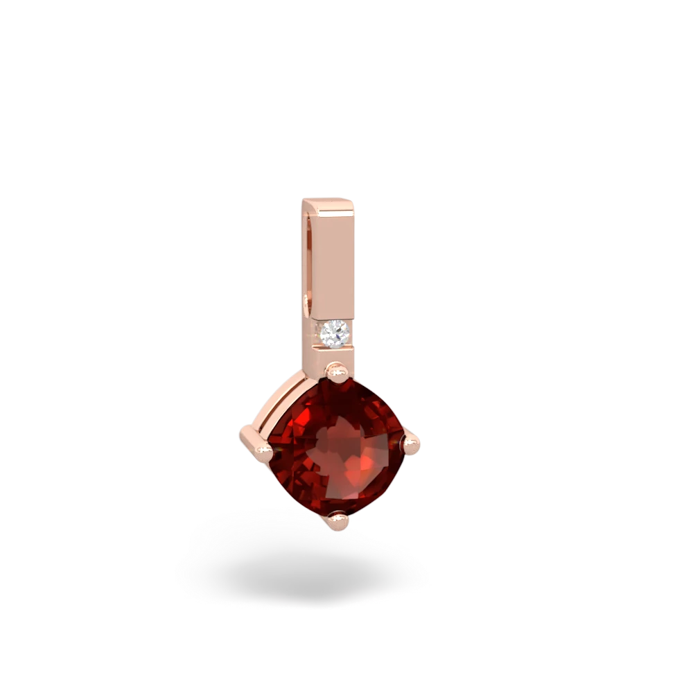 Garnet Simply Elegant 14K Rose Gold pendant P2489