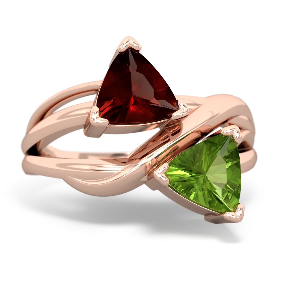 Twig Peridot ring vintage hexagon cut Peridot engagement ring rose gol –  WILLWORK JEWELRY