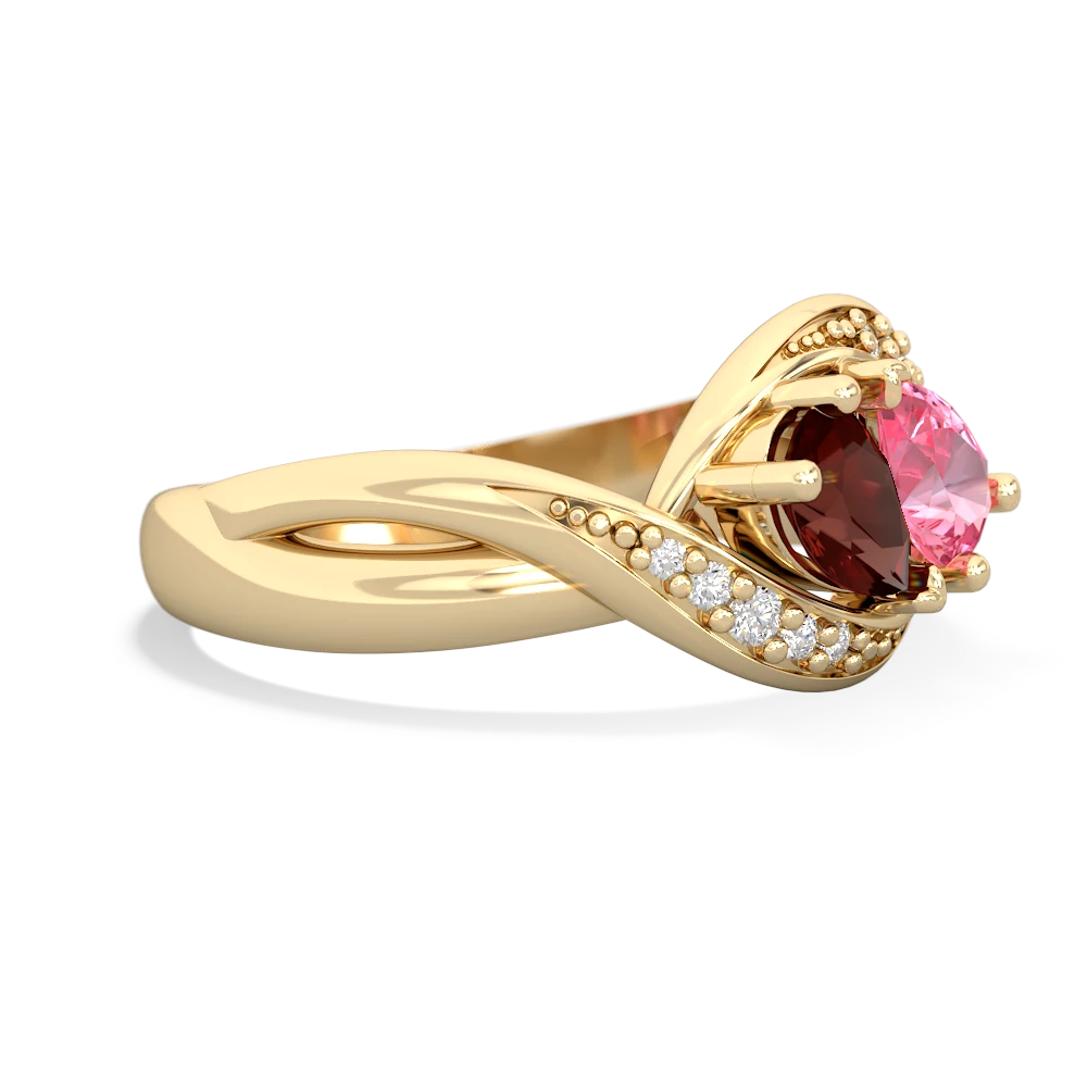 Garnet Summer Winds 14K Yellow Gold ring R5342