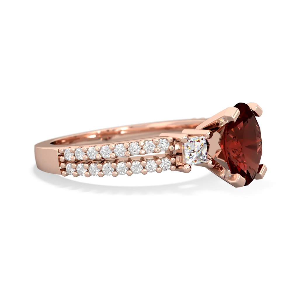 Garnet Classic 8X6mm Oval Engagement 14K Rose Gold ring R26438VL