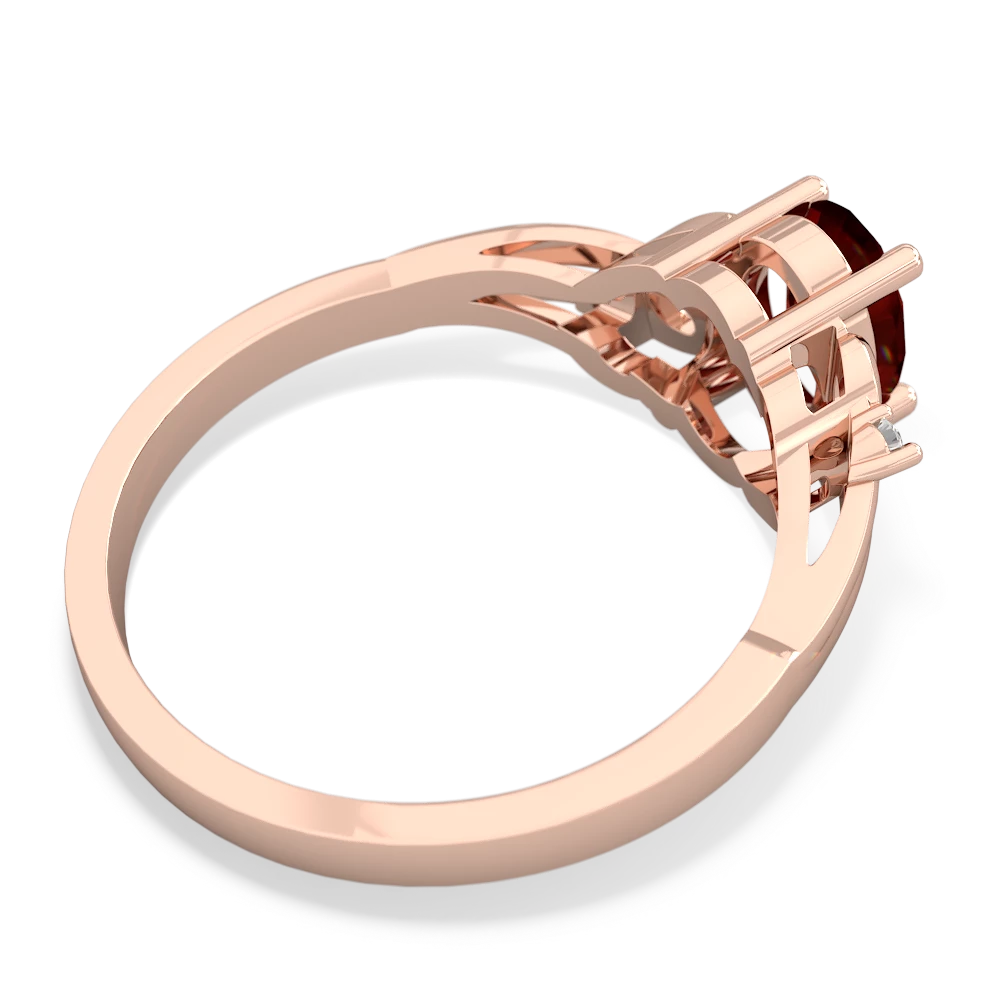 Garnet Swirls 14K Rose Gold ring R2347