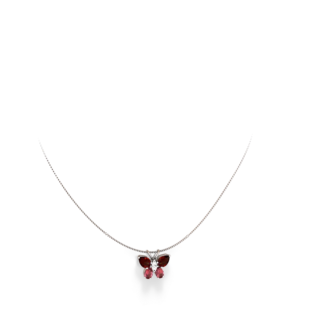 Garnet hot sale butterfly necklace