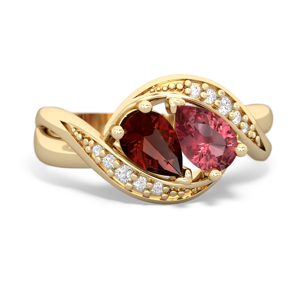 Garnet Summer Winds 14K Yellow Gold ring R5342