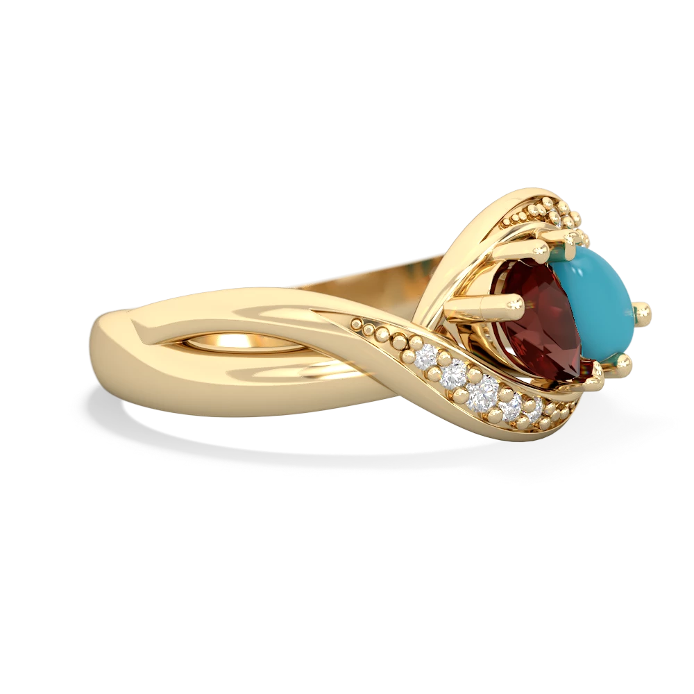 Garnet Summer Winds 14K Yellow Gold ring R5342