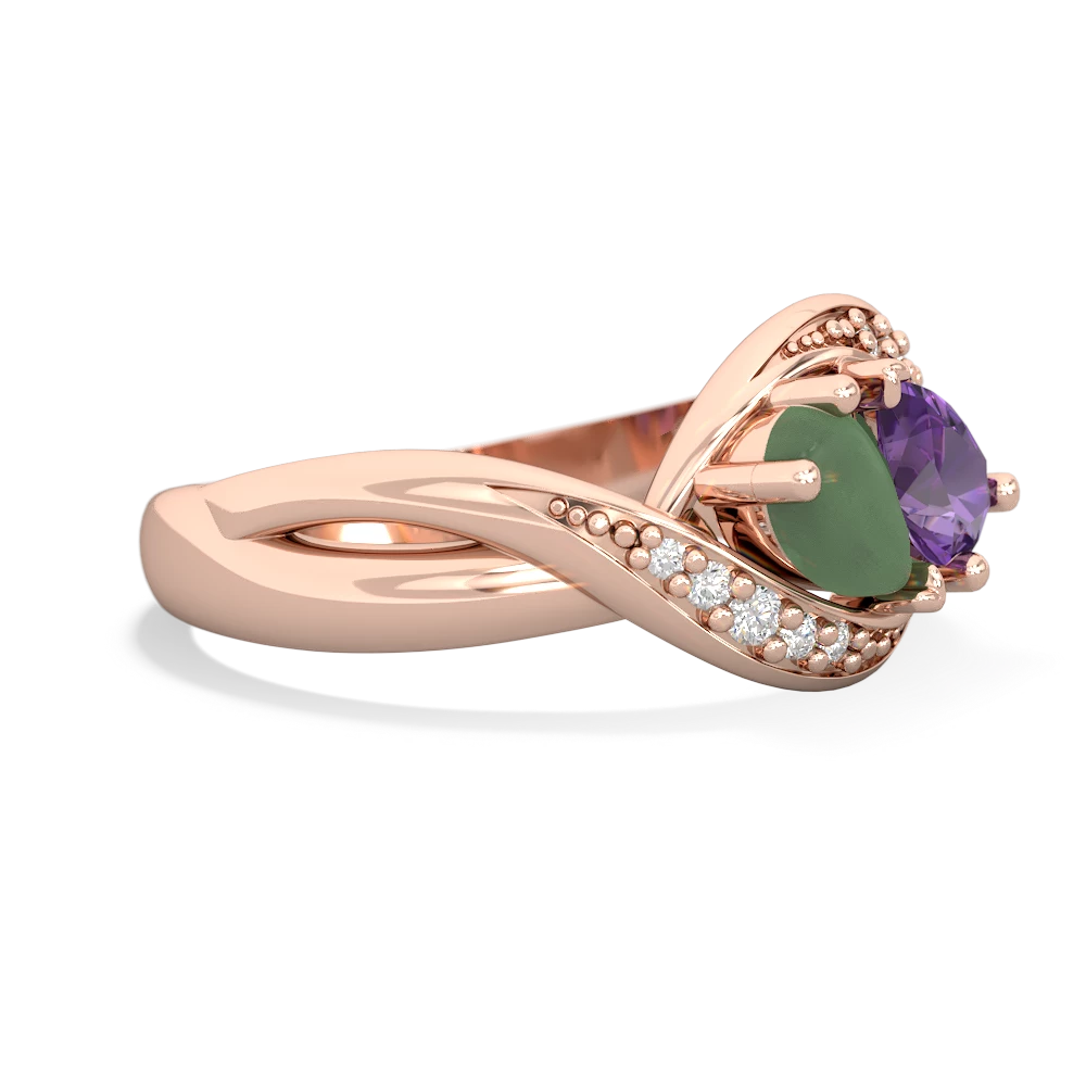 Jade Summer Winds 14K Rose Gold ring R5342