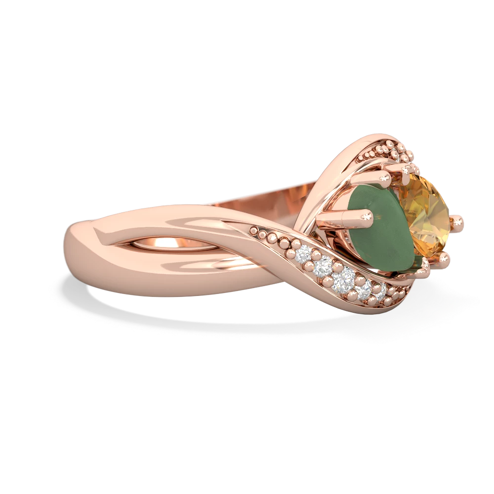 Jade Summer Winds 14K Rose Gold ring R5342