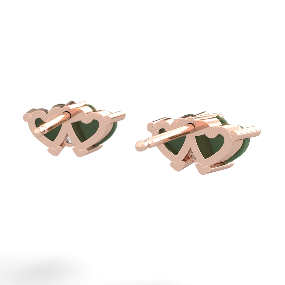 Jade Sweethearts 14K Rose Gold earrings E5260