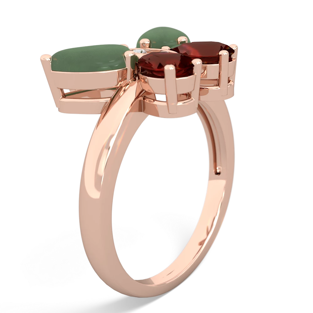 Jade Butterfly 14K Rose Gold ring R2215