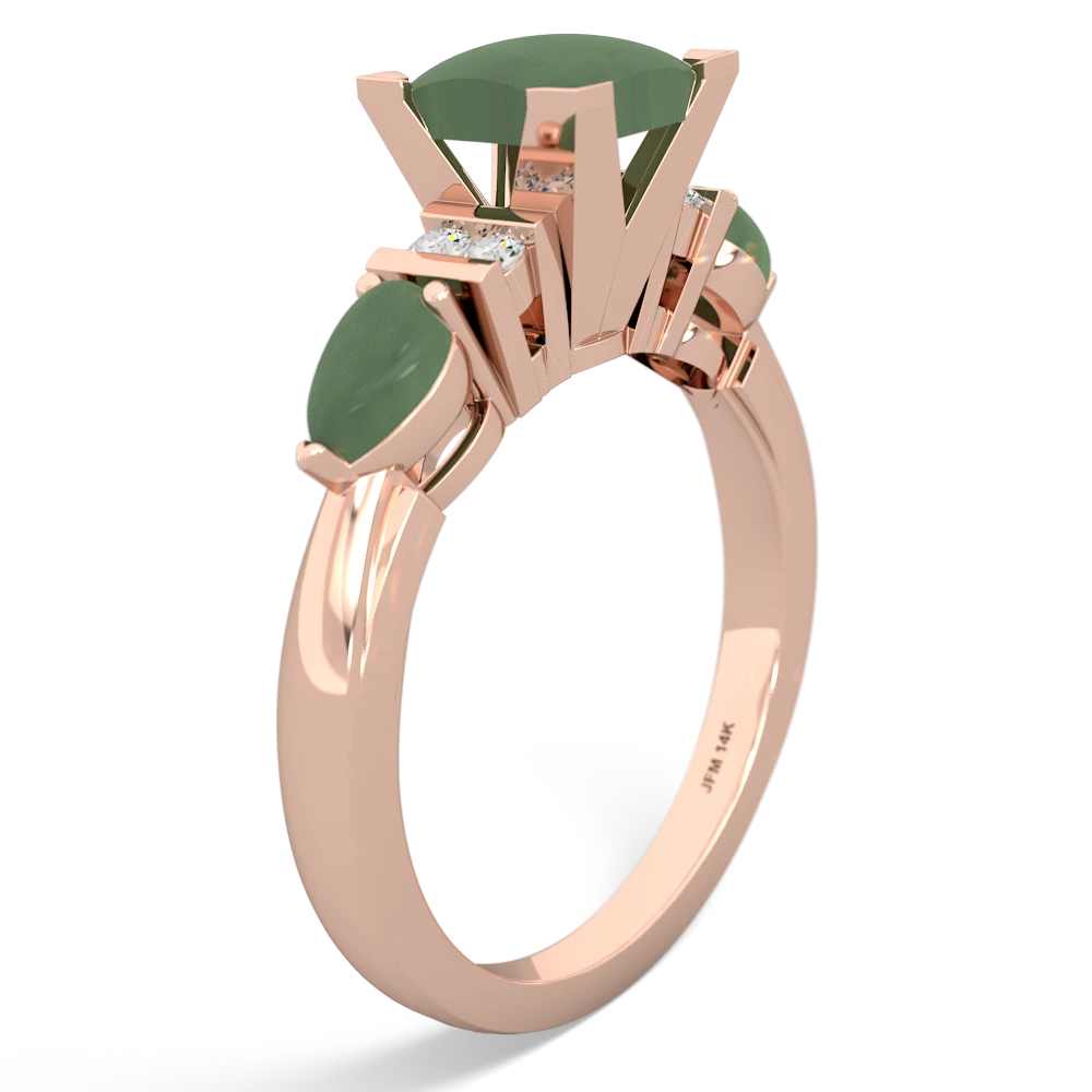 Alexandrite 6Mm Princess Eternal Embrace Engagement 14K Rose Gold ring C2002