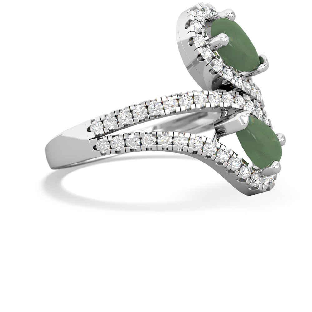 Jade Diamond Dazzler 14K White Gold ring R3000