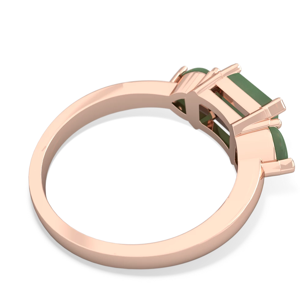 London Topaz Three Stone 14K Rose Gold ring R5235