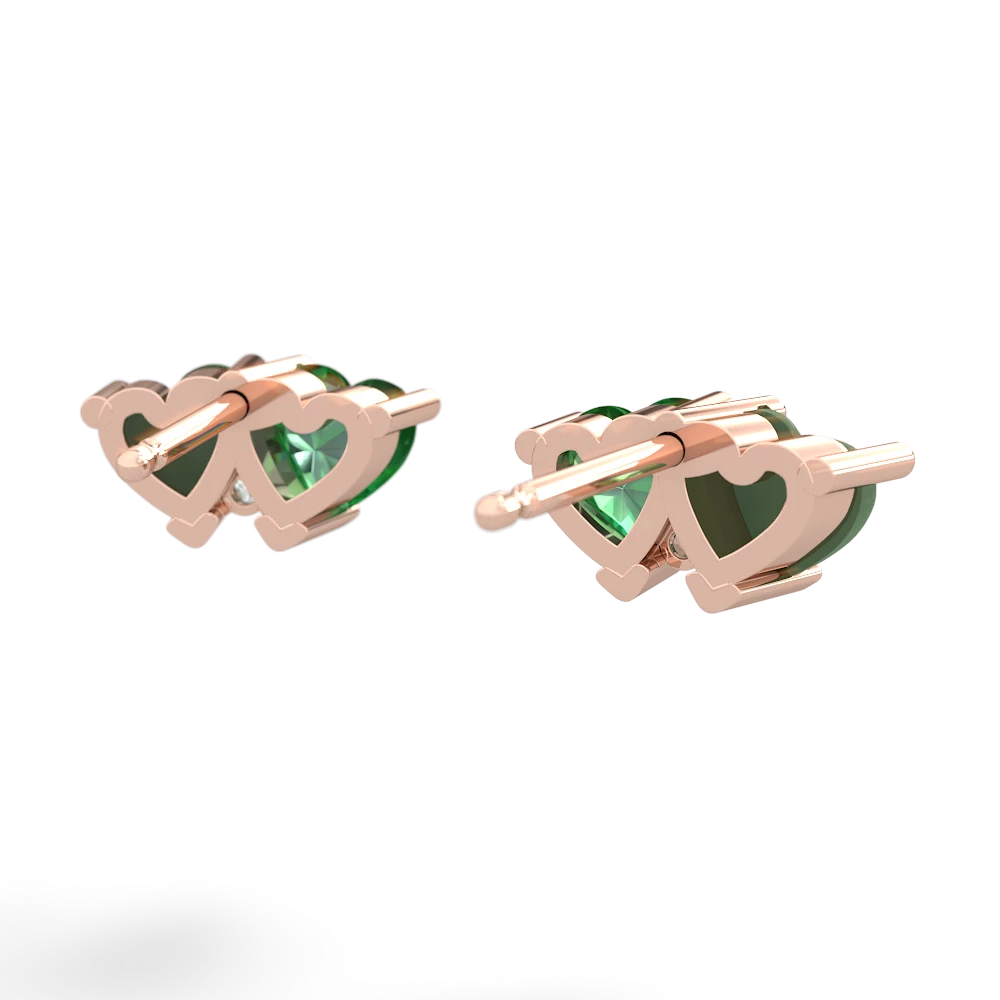 Jade Sweethearts 14K Rose Gold earrings E5260