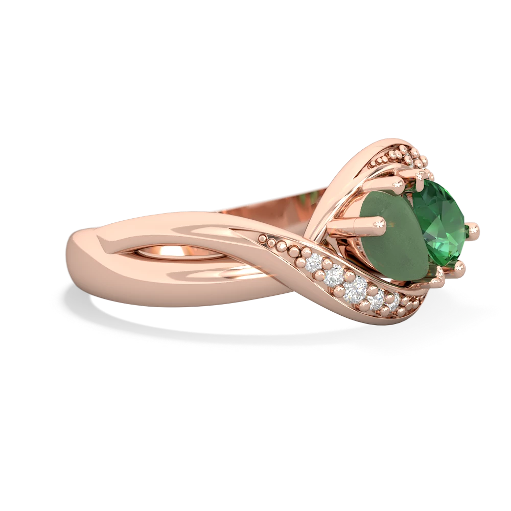 Jade Summer Winds 14K Rose Gold ring R5342