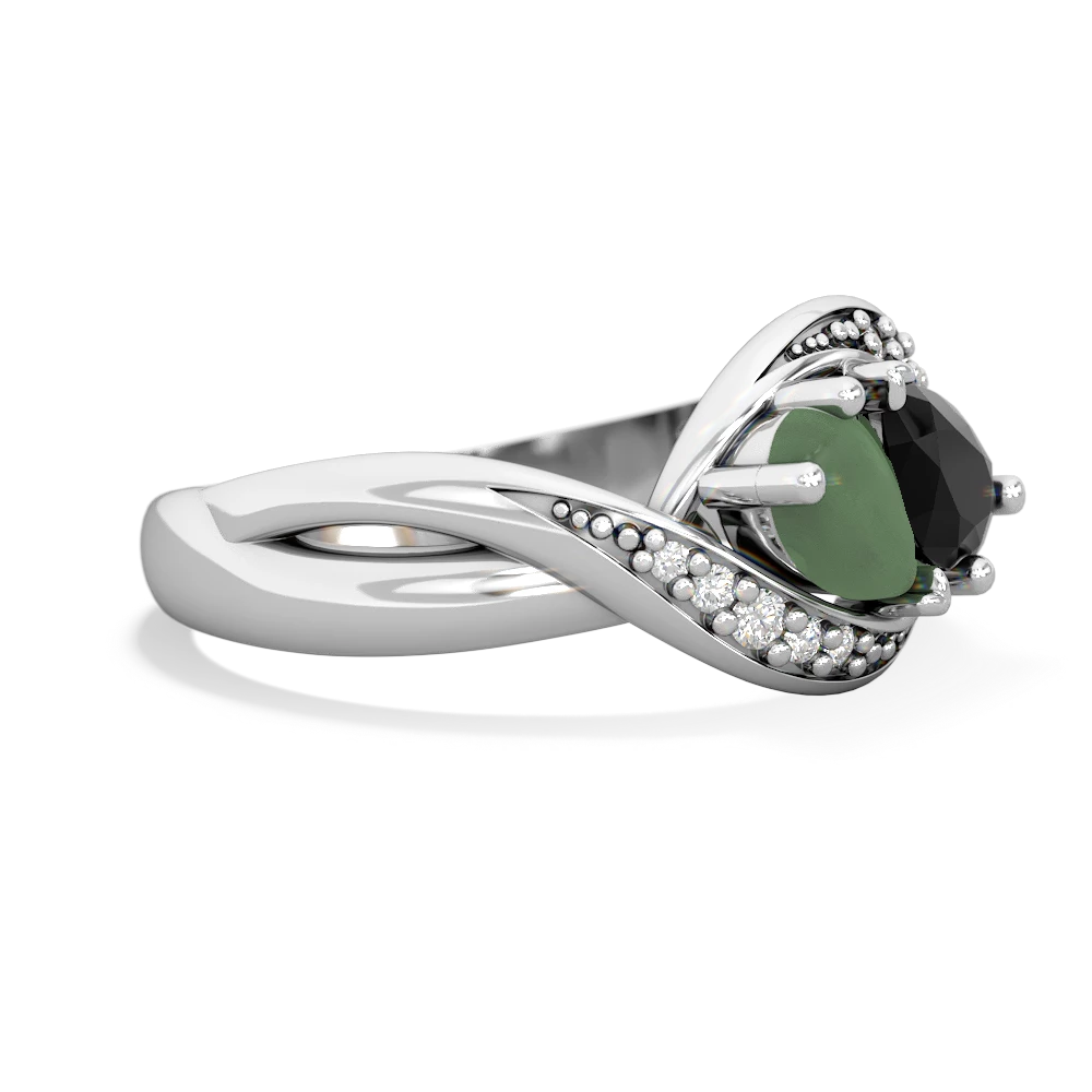 Jade Summer Winds 14K White Gold ring R5342