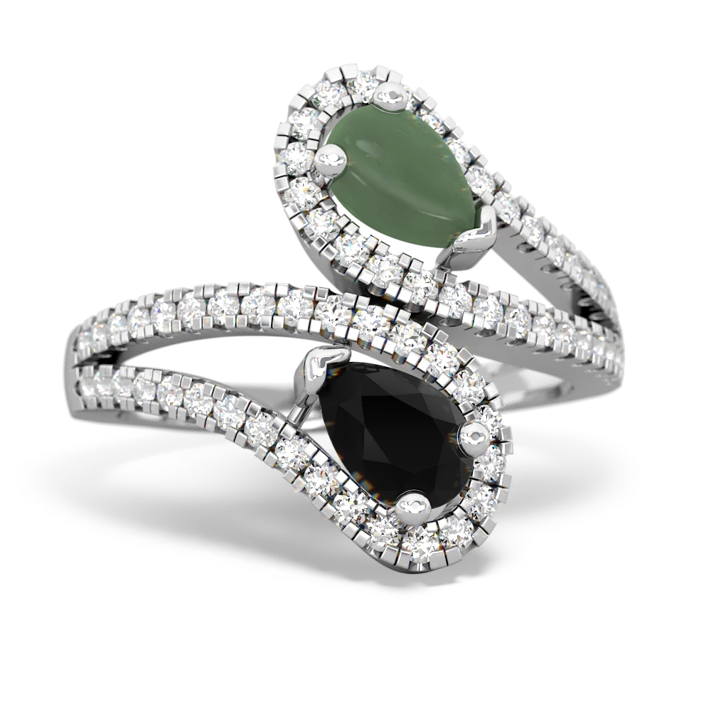 Jade Diamond Dazzler 14K White Gold ring R3000