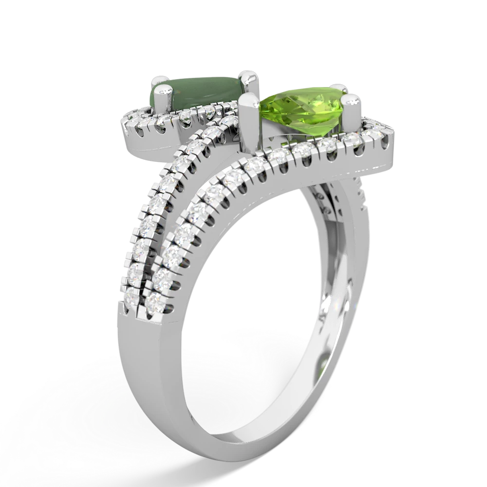 Jade Diamond Dazzler 14K White Gold ring R3000