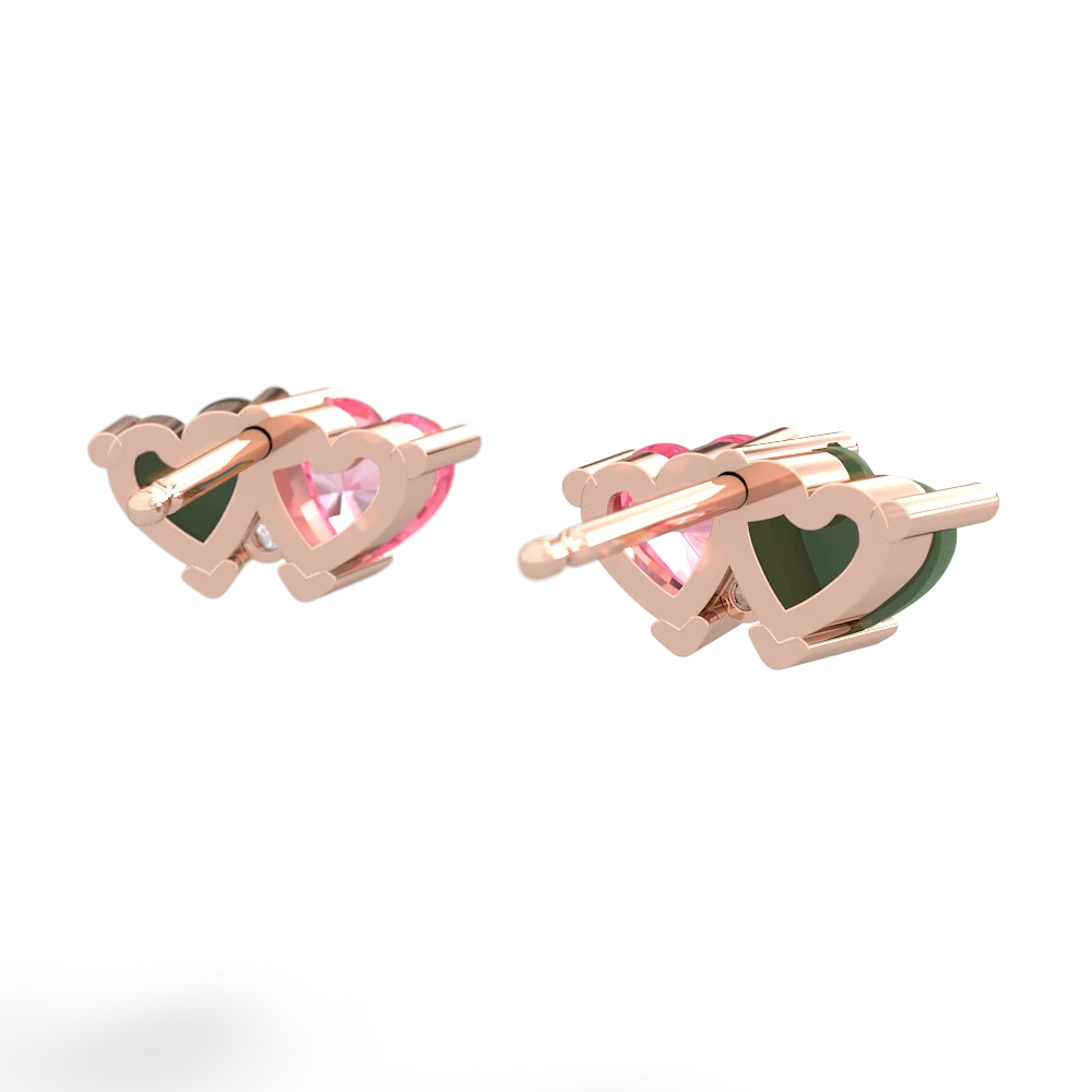 Jade Sweethearts 14K Rose Gold earrings E5260