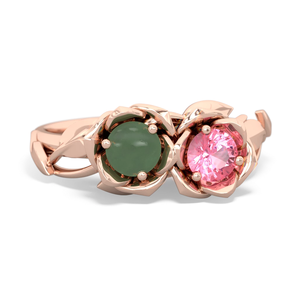 Jade Rose Garden 14K Rose Gold ring R5510