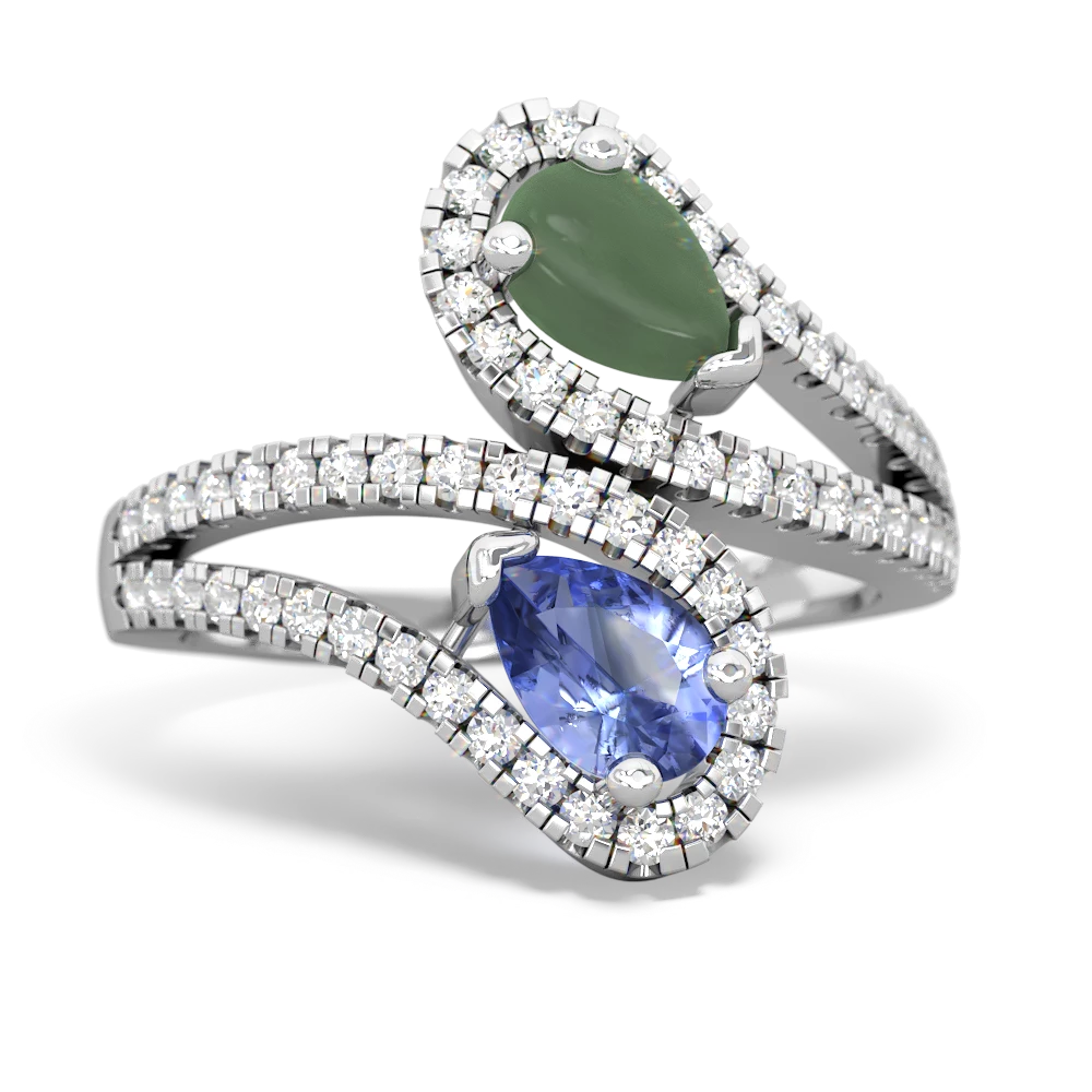 Jade Diamond Dazzler 14K White Gold ring R3000