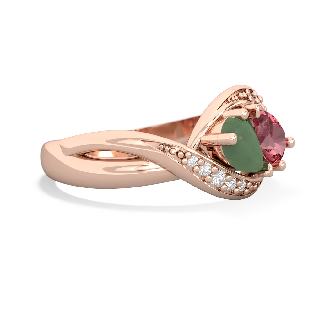 Jade Summer Winds 14K Rose Gold ring R5342