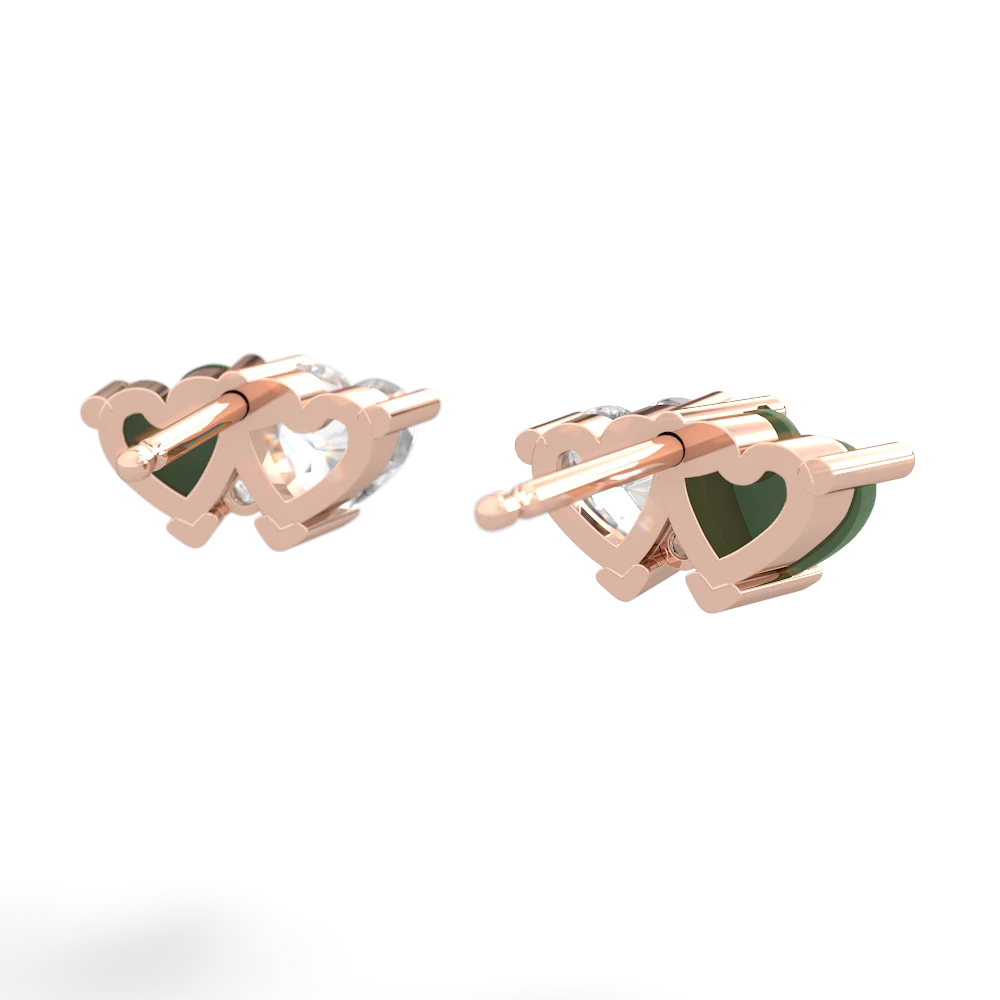 Jade Sweethearts 14K Rose Gold earrings E5260