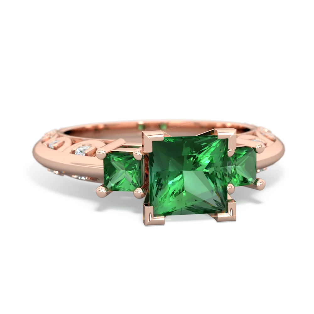 Alexandrite Eternal Embrace Engagement 14K Rose Gold ring C2001