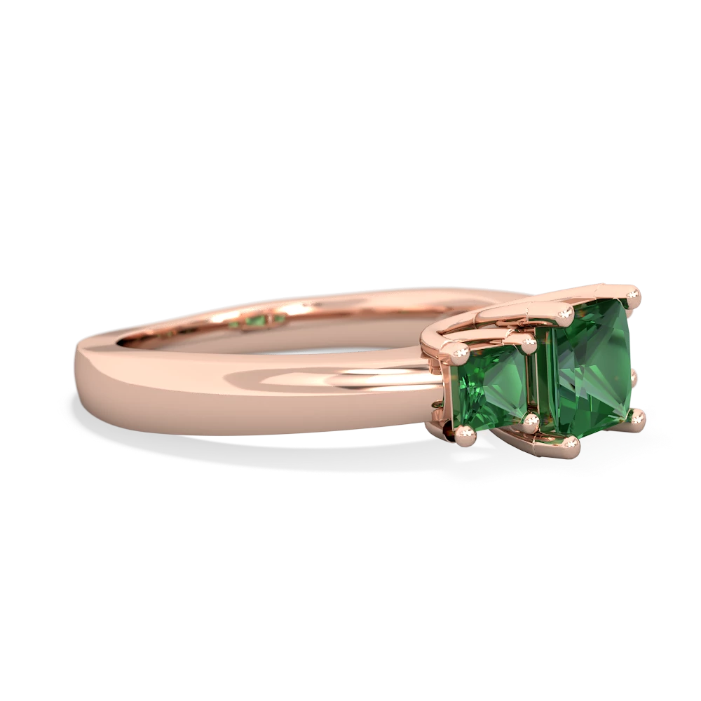 Onyx Three Stone Trellis 14K Rose Gold ring R4015