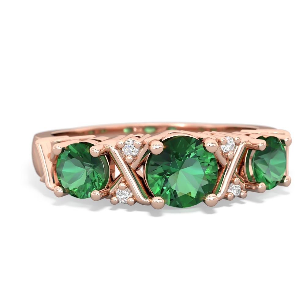 Alexandrite Hugs And Kisses 14K Rose Gold ring R5016