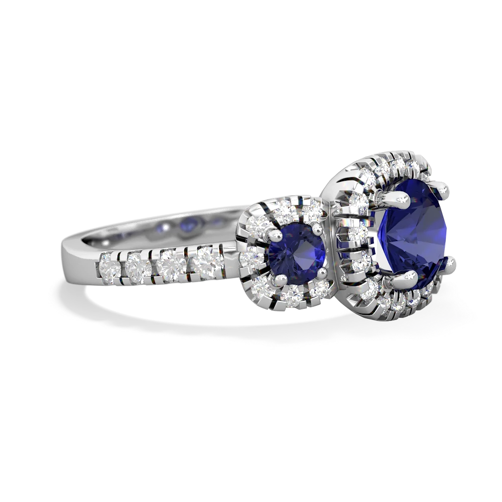 Alexandrite Regal Halo 14K White Gold ring R5350