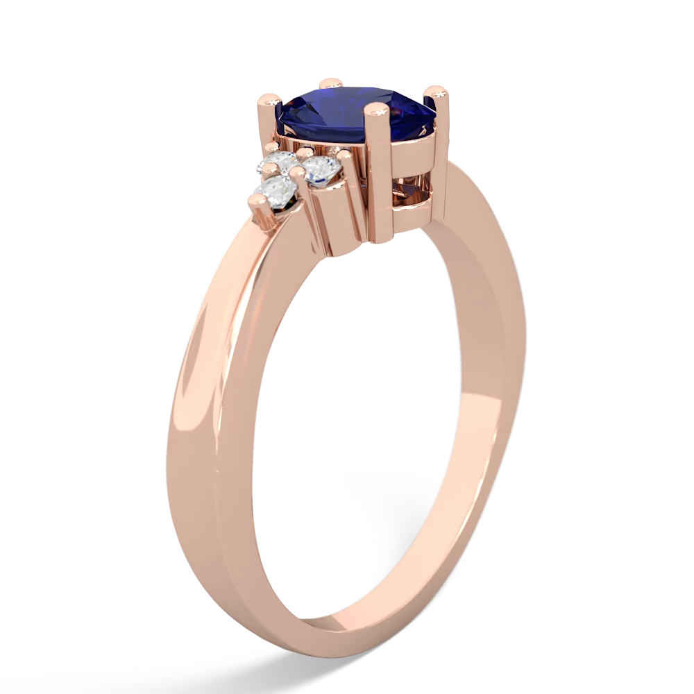 Lab Sapphire Simply Elegant 14K Rose Gold ring R2113