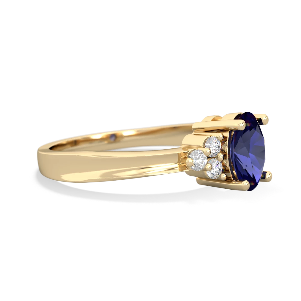 Lab Sapphire Simply Elegant 14K Yellow Gold ring R2113