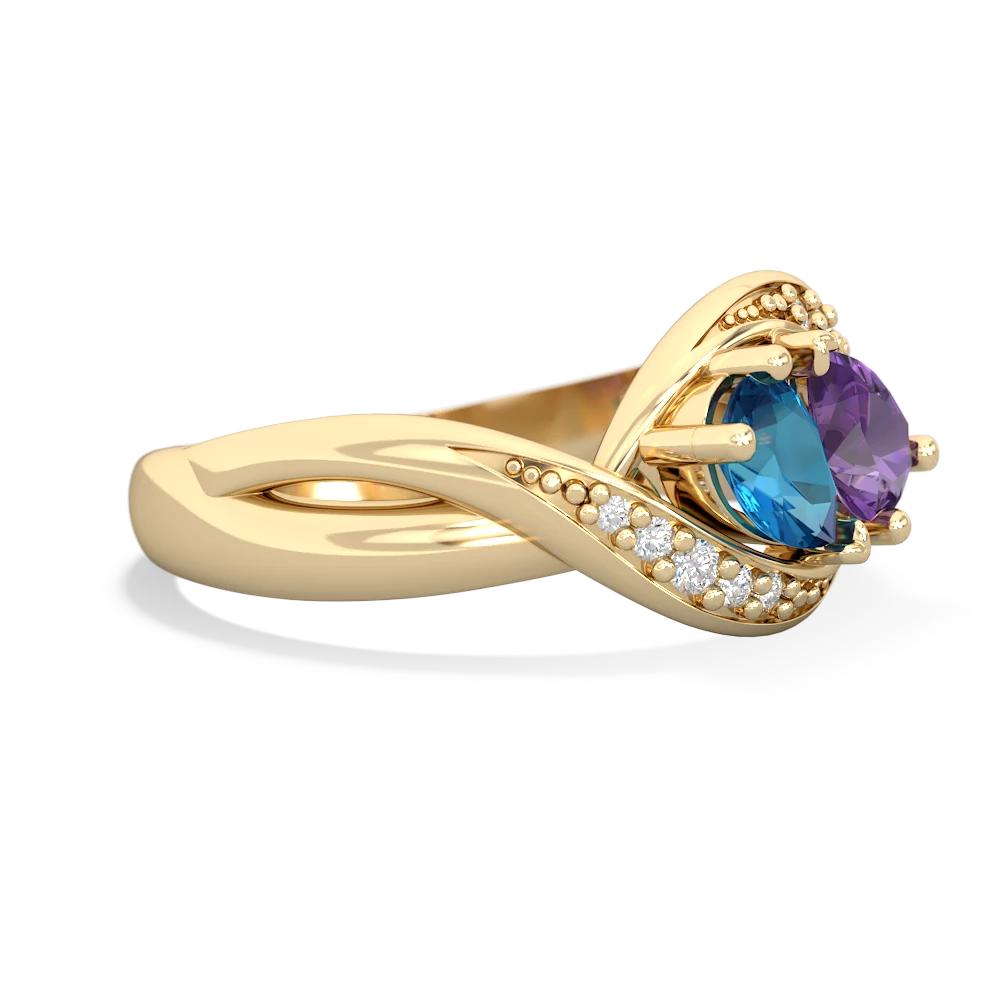 London Topaz Summer Winds 14K Yellow Gold ring R5342