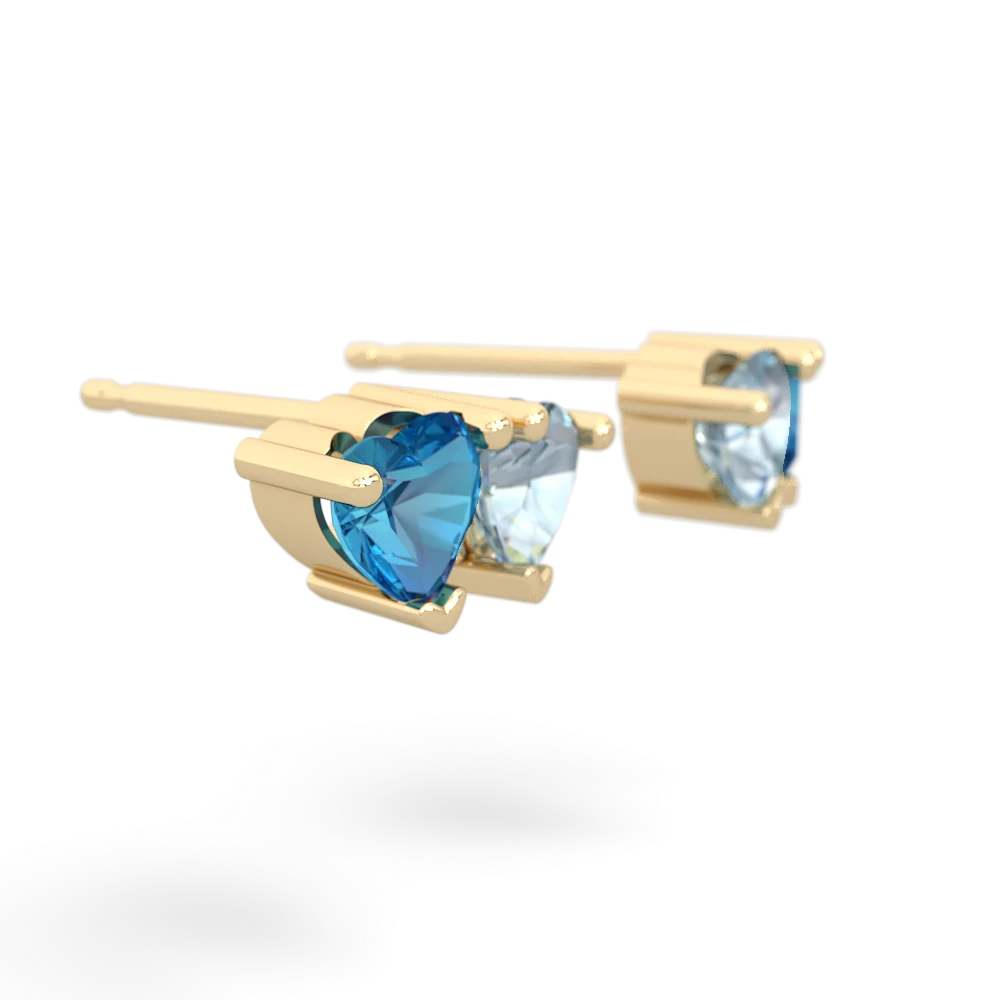 London Topaz Sweethearts 14K Yellow Gold earrings E5260