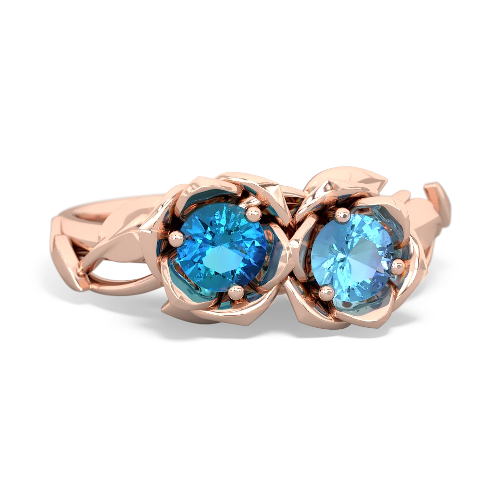 London Topaz Rose Garden 14K Rose Gold ring R5510