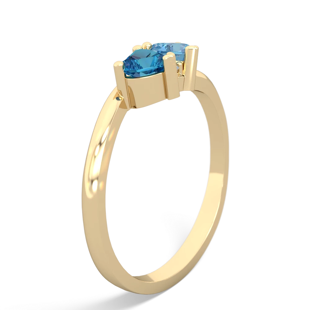 London Topaz Sweethearts 14K Yellow Gold ring R5260