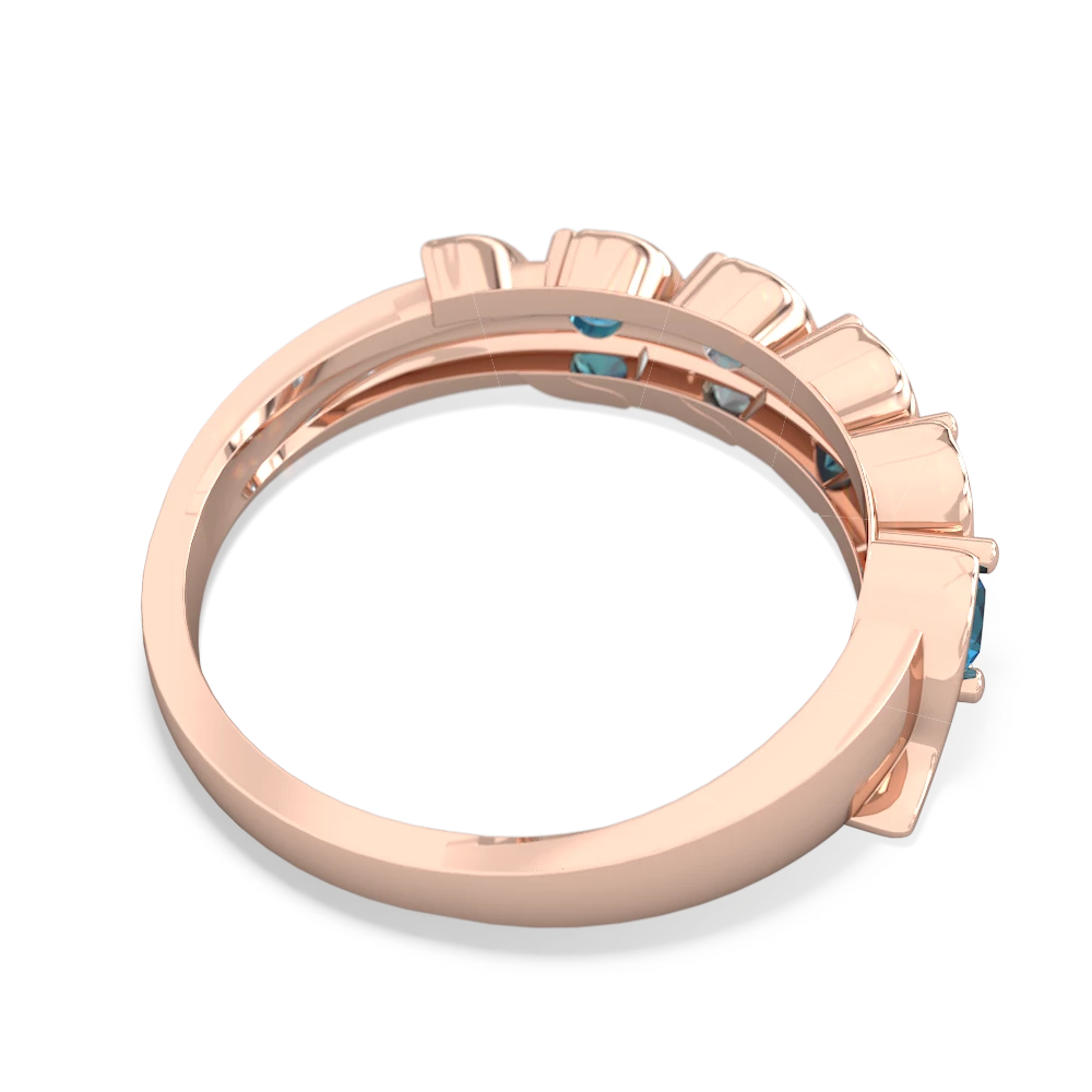 London Topaz Anniversary Band 14K Rose Gold ring R2089