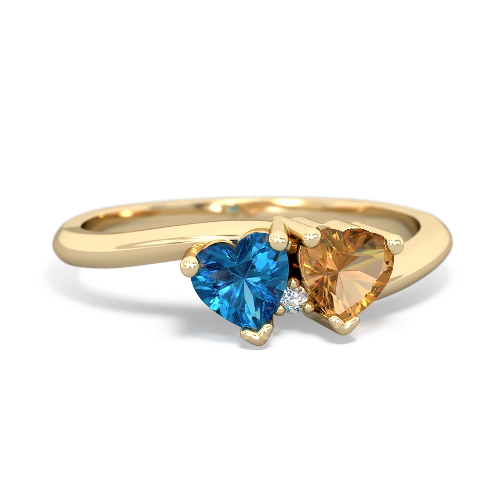 London Topaz Sweethearts 14K Yellow Gold ring R5260