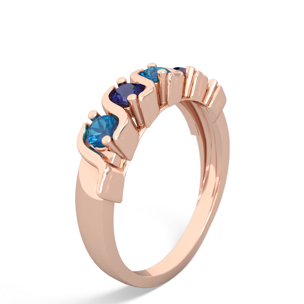 London Topaz Anniversary Band 14K Rose Gold ring R2089