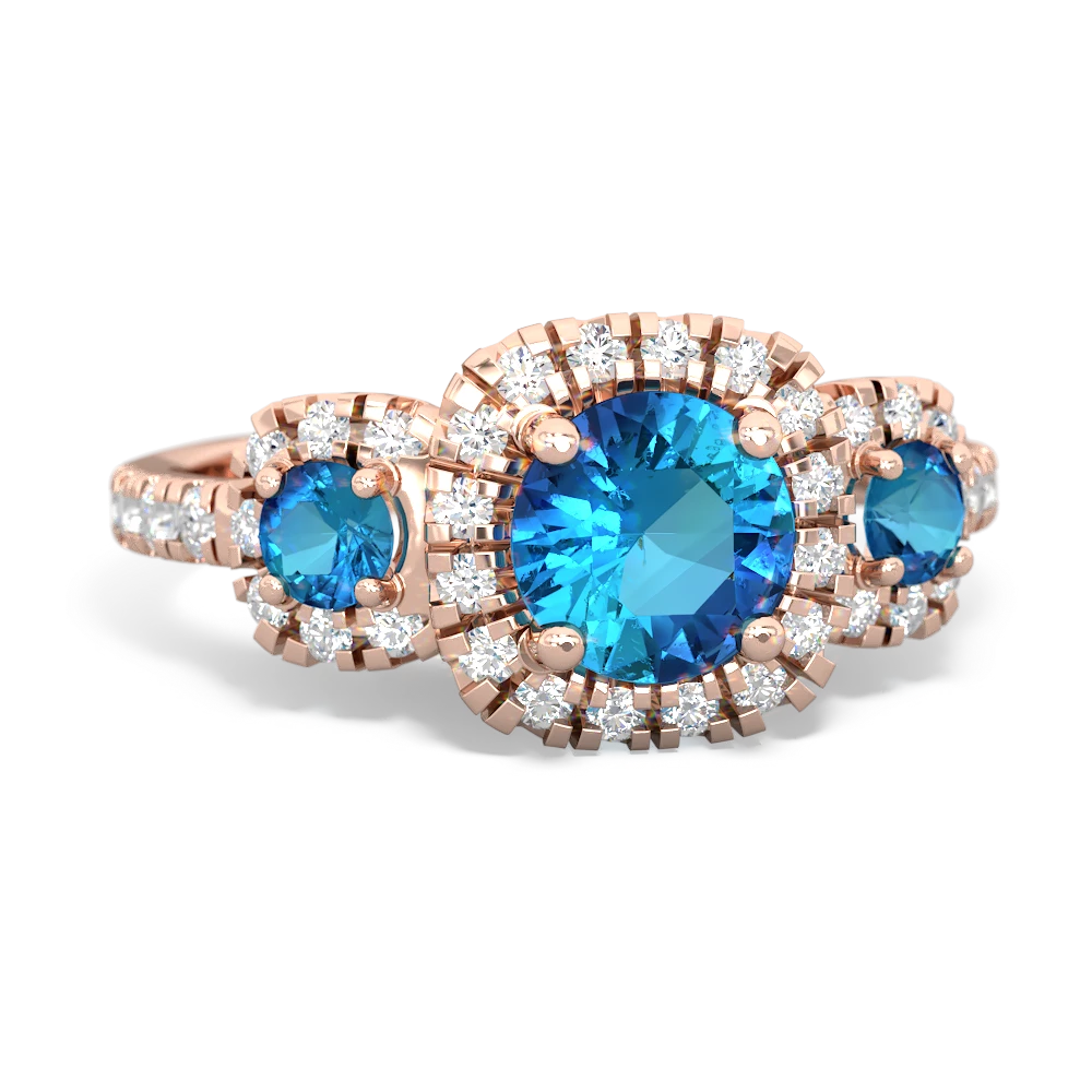 Opal Regal Halo 14K Rose Gold ring R5350