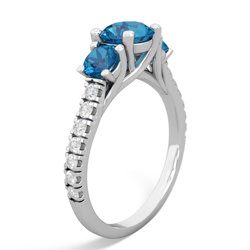 Opal Pave Trellis 14K White Gold ring R5500